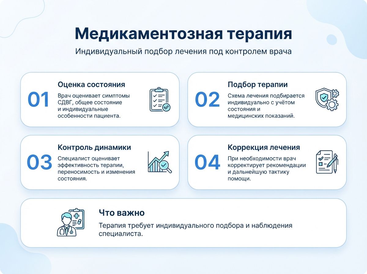 Лечение СДВГ в Темрюке у детей и взрослыхинфографика